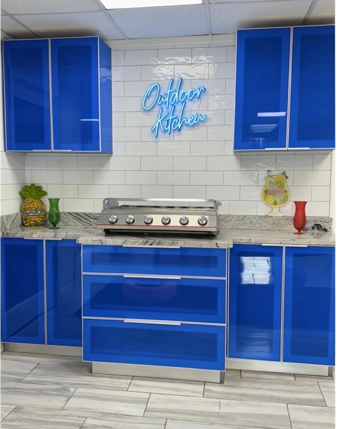 Contemporary Outdoor Kitchen Outdoor Kitchen Remodel by Galaxy Kitchen Depot — Project 1 project photo