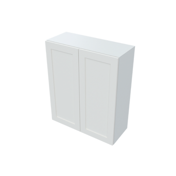 Shaker Wall Cabinet Double Door White