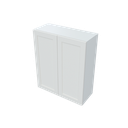 Shaker Wall Cabinet Double Door White
