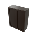 Shaker Wall Cabinet Double Door Espresso