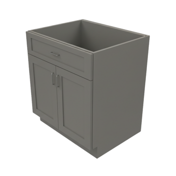 Shaker_Base_Cabinet_Double_Door_2_Door_1_Drawer_grey