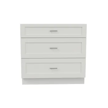 Shaker Vanity Drawer Cabinet (White, W12)