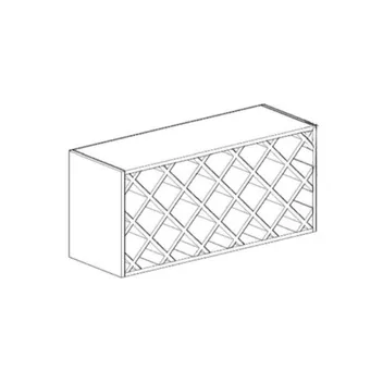 Shaker Wine Rack Cabinet (White, W30, H15)