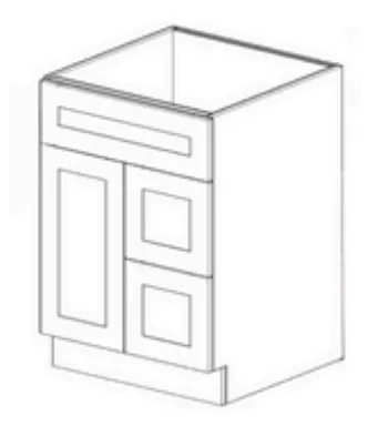 Shaker Vanity Combo Cabinet