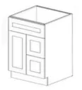 Shaker Vanity Combo Cabinet