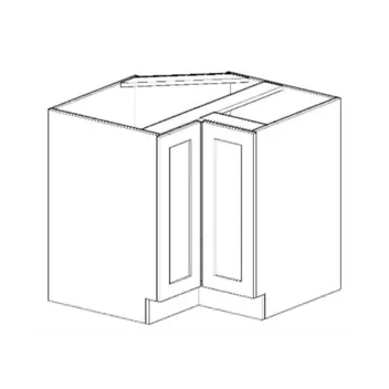 Shaker Lazy Susan Base Cabinet 1 Bifold Door