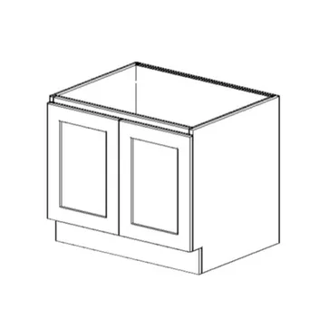 Shaker Farmhouse Sink Base Cabinet 2 Door