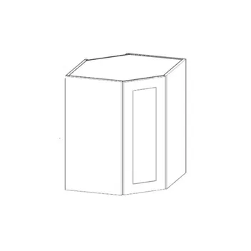 Shaker Diagonal Corner Wall Single Door (H30, White, Two)