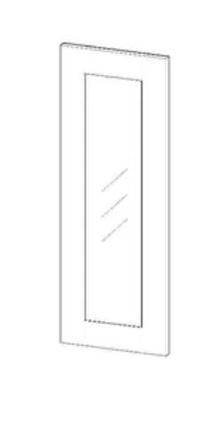 Shaker Decorative Door (Single), Glass Included