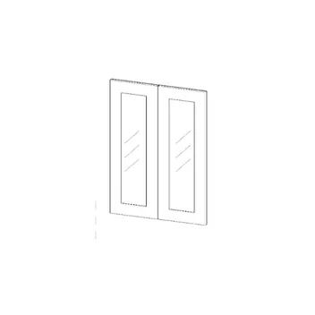 Decorative Door (Double), Glass Included