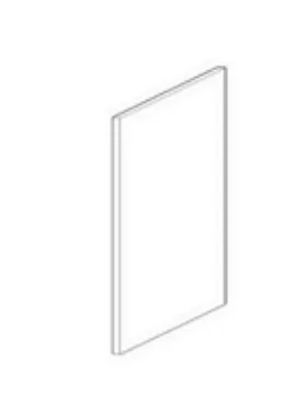 Shaker Refrigerator End Panel