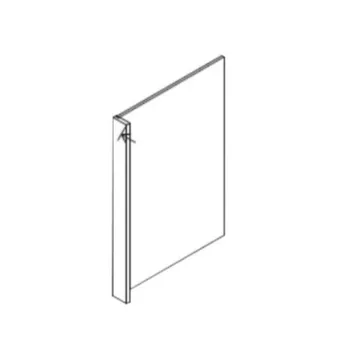 Shaker Dishwasher Panel (White)