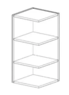 Shaker Open End Shelf 3 Shelves