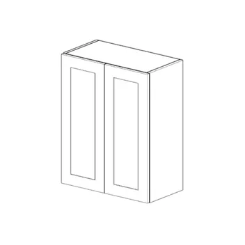 Shaker Wall Cabinet Double Door (White, W24, H30, Two)