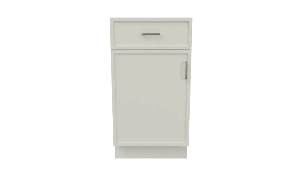 Slim Shaker Base Cabinet Single Door 1 Door 1 Drawer