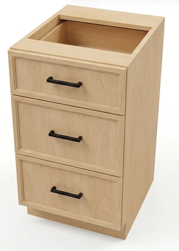 Slim Shaker Drawer Base 3 Drawer