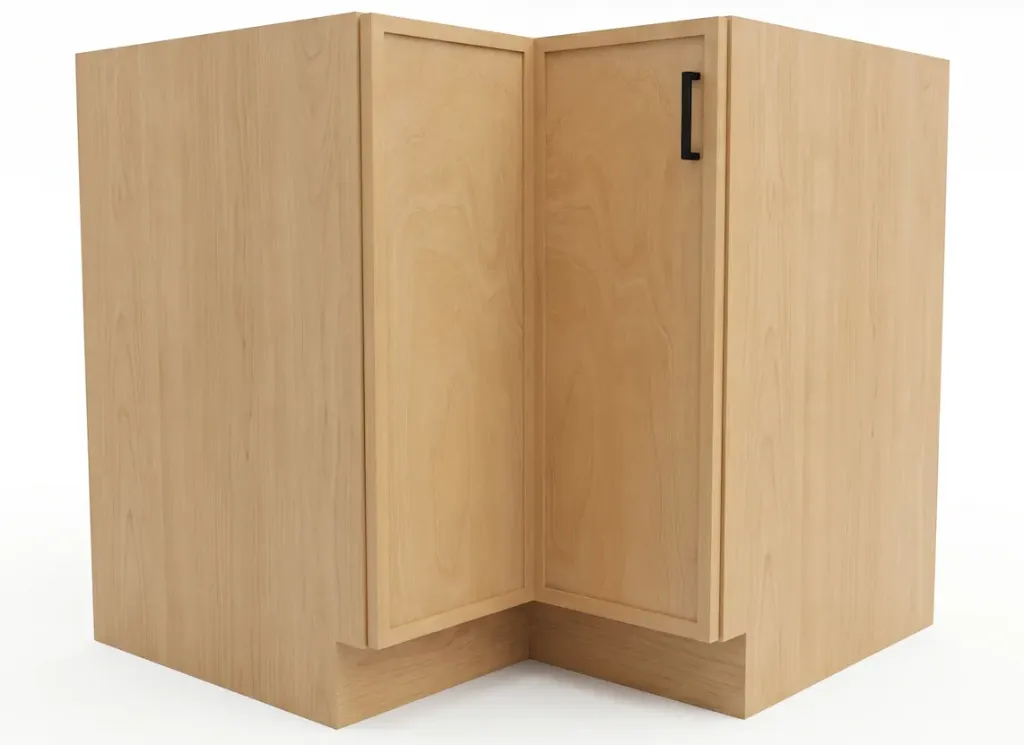 Slim Shaker Lazy Susan Base Cabinet 1 Bifold Door
