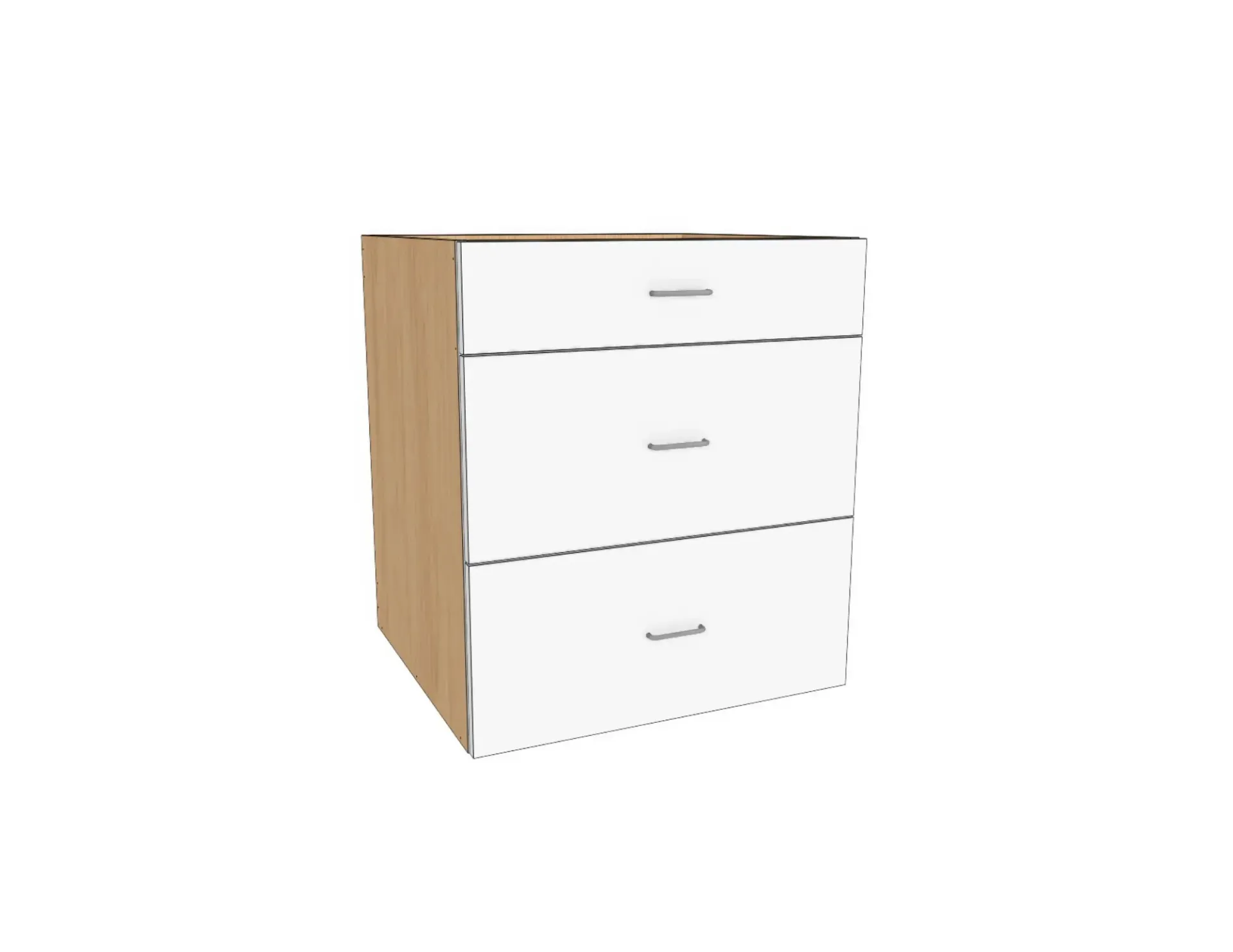 Drawer Base 3 Drawer | Galaxy Kitchen Depot INC.