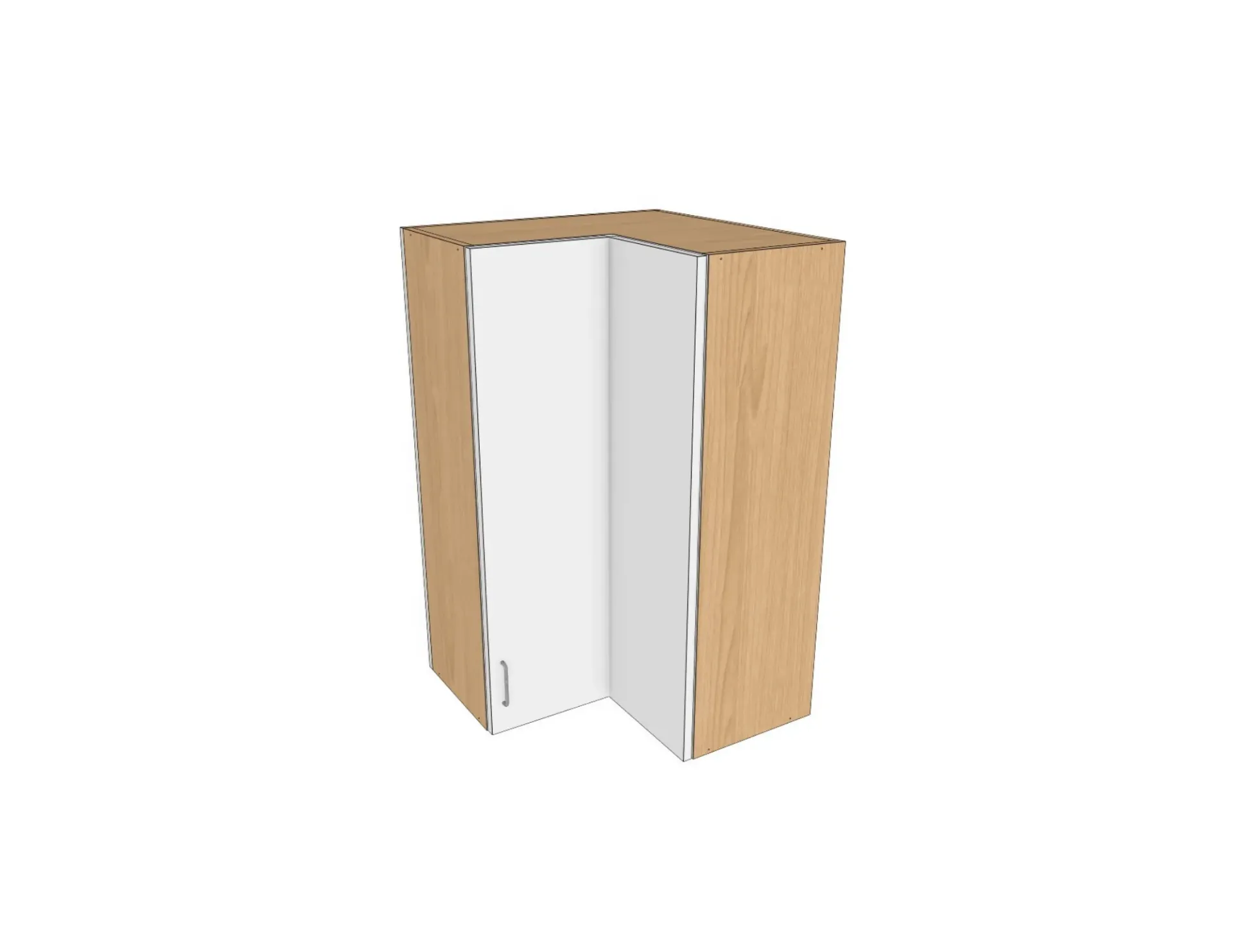 Easy Reach Wall Cabinet (White Gloss, H30)