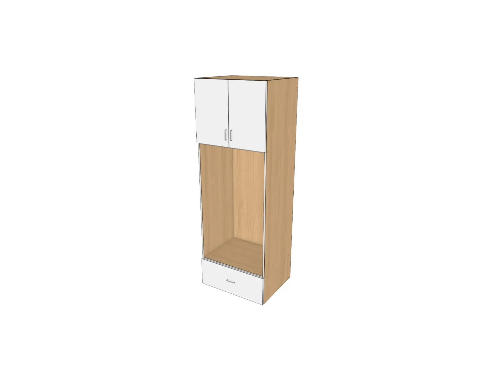 Oven Pantry (White Gloss, H84)