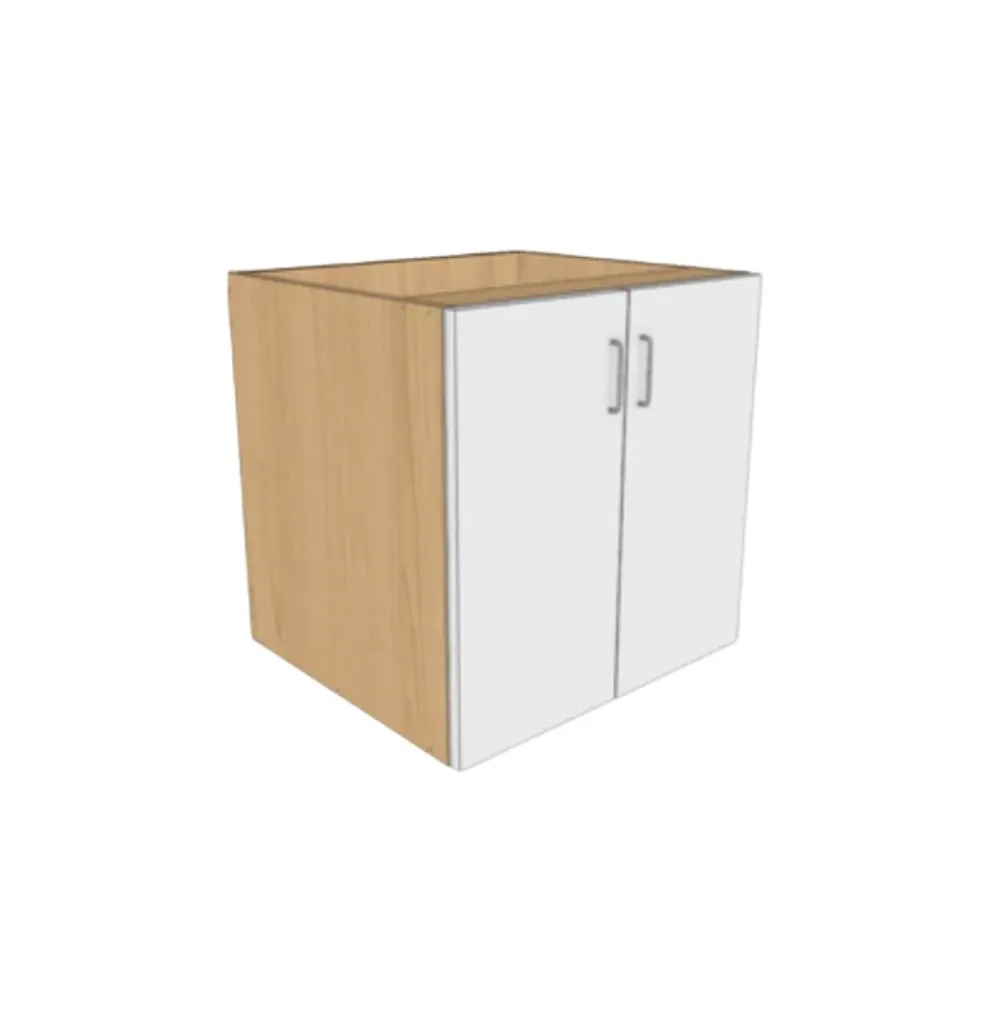 Sink Base Cabinet Full Door (White Gloss, W24)