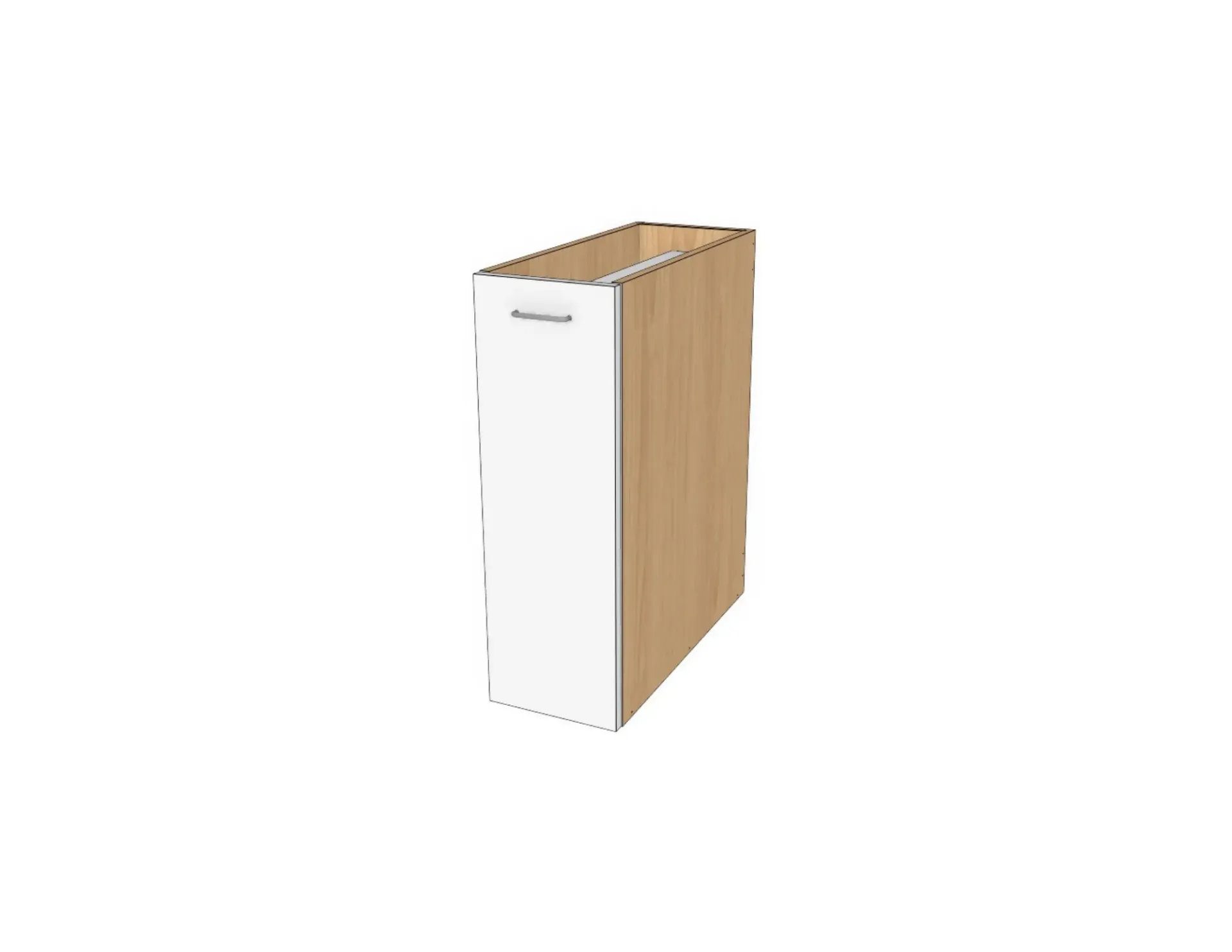 Spice Rack Cabinet (White Gloss, W06)