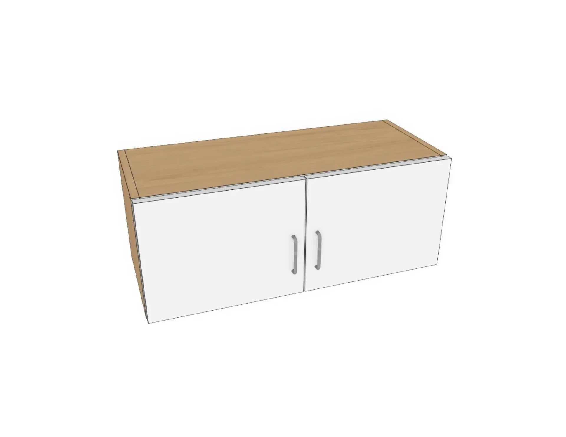 Wall Cabinet Double Door No Shelf (W30, H12, D12)
