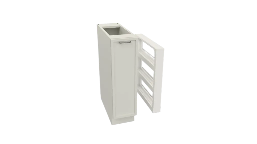 Slim Shaker Spice Rack Cabinet (White, W06)