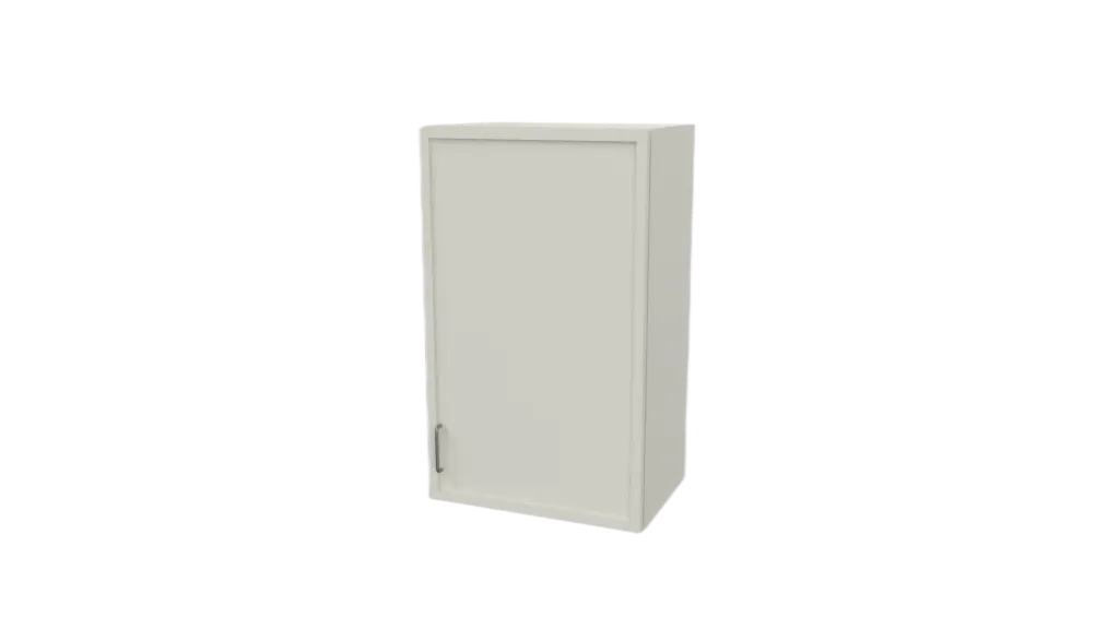 Slim Shaker Wall Cabinet Single Door (White, W09, H30, Two)