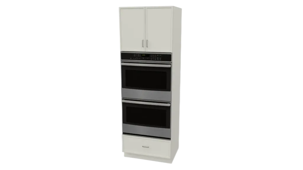 Slim Shaker Oven Pantry (White, H84)