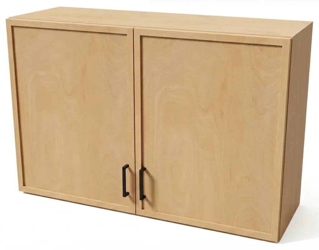 Slim Shaker Wall Cabinet Double Door No Shelf