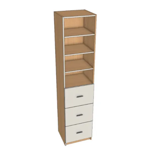 Closet 3 Drawer Base (W12, D24)