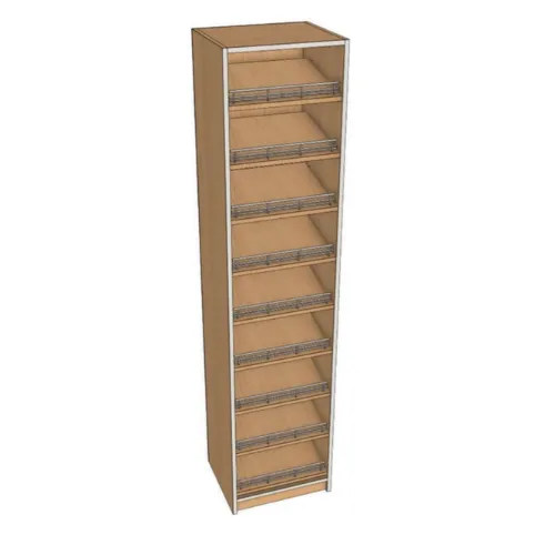 Closet Inclined Shoe Rack (W18 1/2, D12)