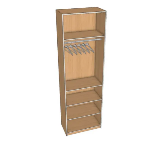 Closet Top Hanger 4 Shelves (W24, D12)