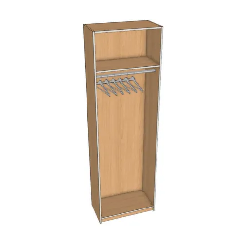 Closet Tall Dress 1 Top Shelf (W24, D12)