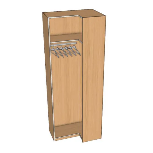 Closet Corner Right Tall Dress 1 Top Shelf