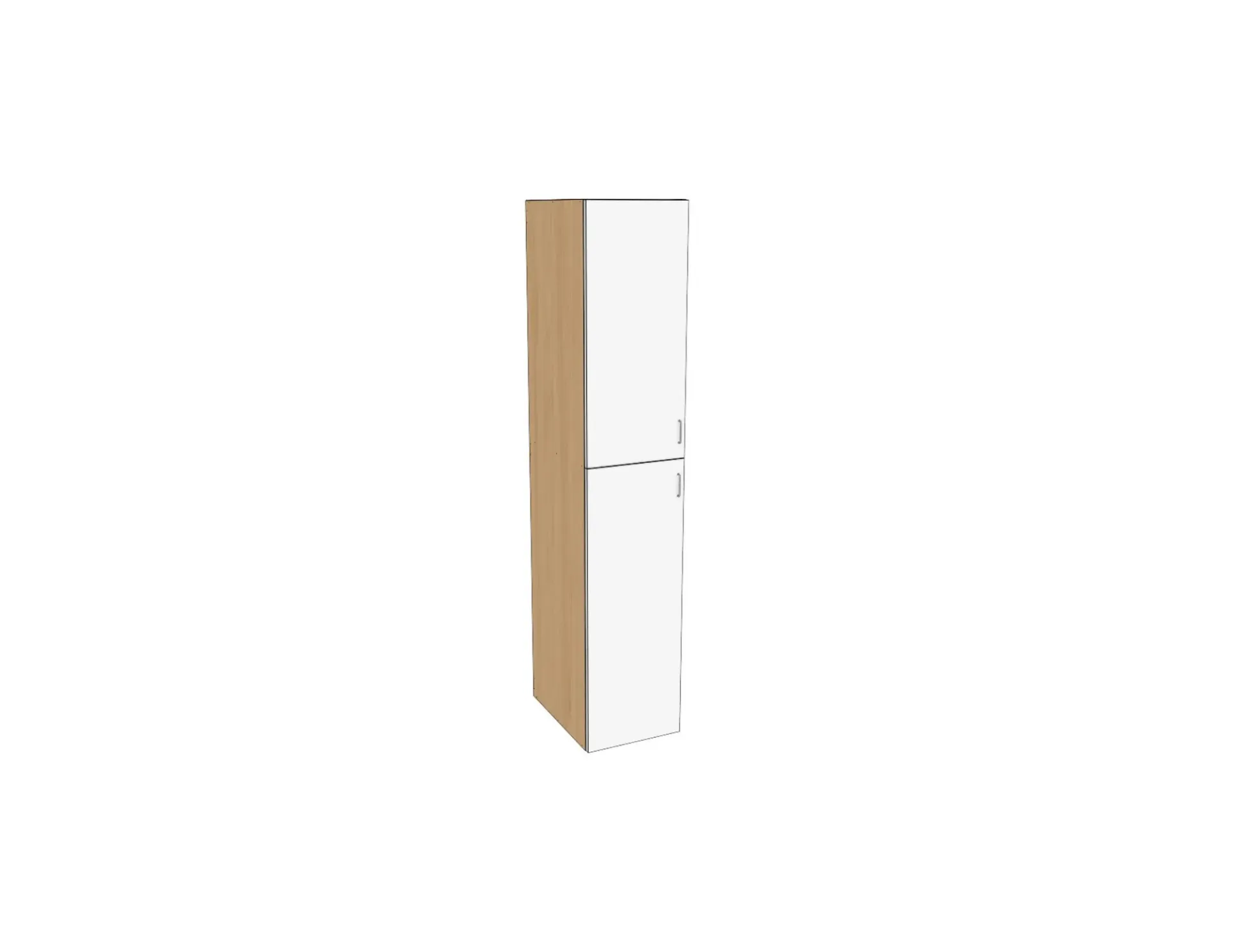 Utility Pantry 1 Door (White Gloss, W12, H84)